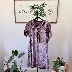 NWT Beautiful lavender velvet new with tags dress